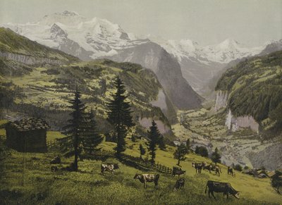 Wengen i dolina Lauterbunnen, Oberland Berneński, Szwajcaria autorstwa European School